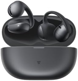 SHOKZ OpenDots Air Open-Ear Clip-On-Kopfhörer, 6, 3 g, Schwarz | Bluetooth 6.1, 36 Std. Akku, IP55, Deep Bass, klare Anrufe, sicherer Sitz, Arbeit und Sport