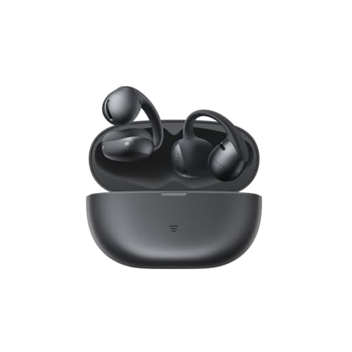SHOKZ OpenDots Air Open-Ear-Kopfhörer mit Clip-on, ultraleichten 6,3 g, sicherer Passform, Deep Bass, 36 Std. Wiedergabezeit, Bluetooth 6.1, klare Anrufe bei Arbeit und Sport, IP55, Schwarz