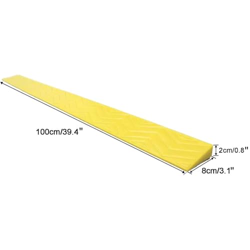 Rampa de Bordillo para Exterior e Interior para Bicicleta, Silla de Ruedas, Garage, Almacén | Negro, 100x8x2cm miniatura 2