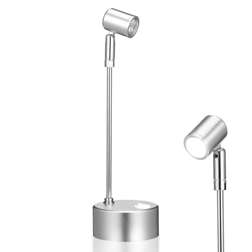 Foco LED interior de aluminio plata Veemoon luz armario 1w 2