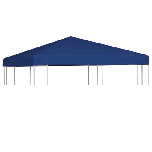 vidaXL Toile Supérieure Belvédère 310 g/m² 3x3 m Bleu Gazebo Tonelle Pavillon