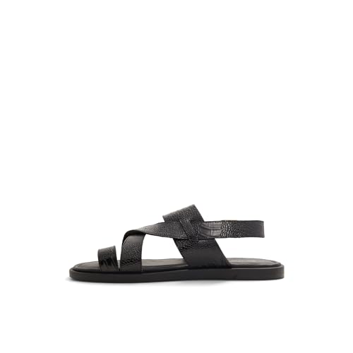 ALDO Men's Zaino Flat Sandal, Black, 13