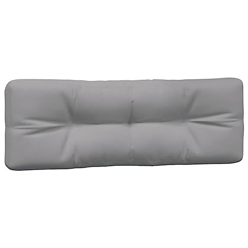 Cojín para palés impermeable en terraza o balcón con tejido lavable gris 5