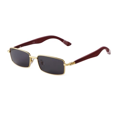 Lunettes sans monture de luxe au design rectangulaire épuré et finitions minimalistes premium