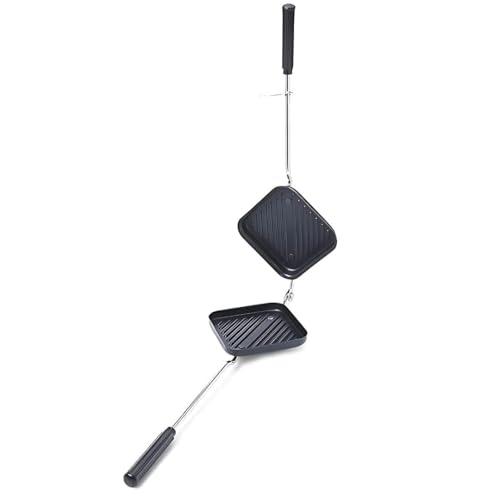 Image of NIRON Nonstick Grill Sandwich Toaster | Handheld Sandwich Maker with Nonstick Coating | Manual Sandwich Grill Toaster for Bread Toasting | Easy Grip Handle | Kitchen Snack Maker | Pack Of 1