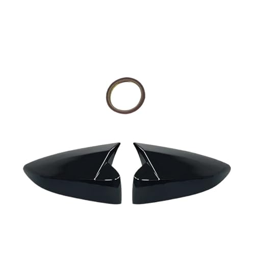 と互換性があるトヨタ GT 86 GT86 対応 スバル BRZ 2012-2020 ABS カーボンファイバー サイドドア バックミラー カバー トリム(Bright black)