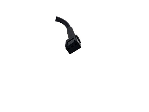 Cable Adaptador Divisor Conector 3-Pin Macho a Hembra Negro miniatura 2