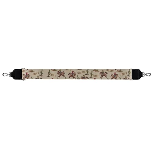 Image of Wide Bag Straps Replacement Crossbody Western Cowboy Horse Guitar Straps for Handbags /Purses /Messenger /Duffel Bags Backpack Straps Replacement Adjustable Length from 30 inch to 50.3 inch