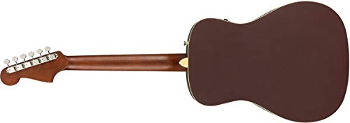 Fender Malibu Player Acoustic Guitar, Burgundy Satin, Walnut Fingerboard #TOP1