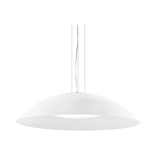 Suspension LENA SP3 D74 blanc Ideal Lux pour éclairer une grande pièce sombre
