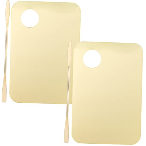 FOYTOKI 2er Acryl Make-up Mischpalette mit Spatel