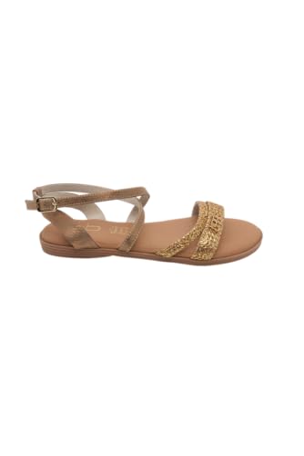 LPB LES PETITES BOMBES Femme LOA Sandale Plate, Bronze,...