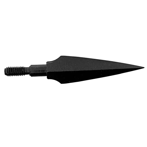 Traditional Broadhead (12 Pack), 125 Grain Archery Arrow Tip For Crossbow Hunting And Target #TOP4