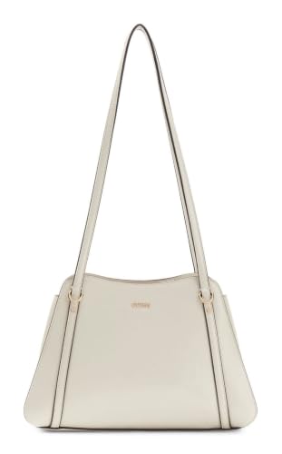 GUESS sac à épaule Xena Satchel Bag Light Taupe grand format chic
