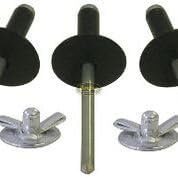 Exploding Large Head Black Rivets Pop Rivet 250 Tri-fold Racing Fasteners USMTS