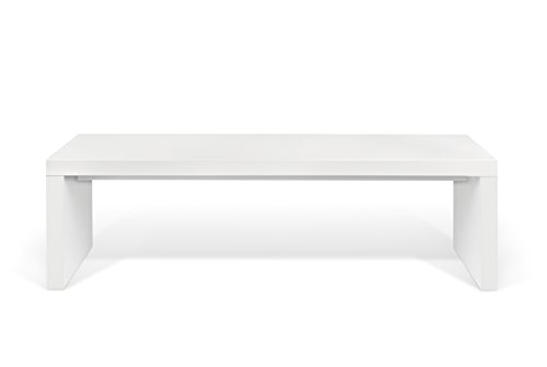 Banco de Madera TemaHome Float Blanco Diseño Escandinavo 140cm 2