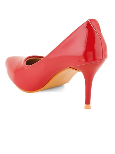 Image of ELLE Women's Solid Stiletto Heel Slip-On Pumps