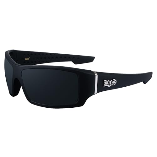 Image of Locs Men's Rectangular Hardcore Wrap Sunglasses - 9054 & 91264 Series