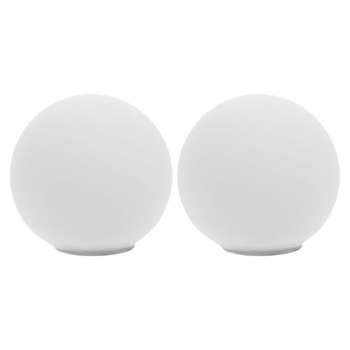 WESIEVYA Paralume a Sfera di Vetro Bianco Latte G9 da 60 Mm, Set 2 Pezzi, Paralumi per Lampade da Soffitto Attacco G9, Illuminazione Soffusa per Soggiorno e Camera da Letto