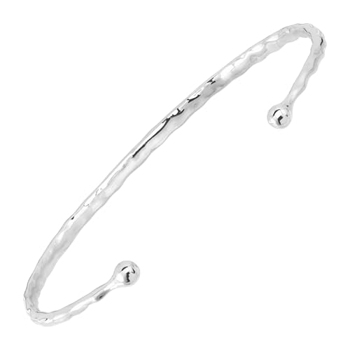 Silpada 'Tromsø It Goes' Hammered Cuff Bracelet in Sterling Silver