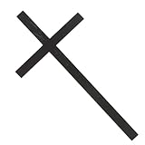 DOITOOL Cruz Católica de Madera Pequeña para Pared, Adorno Religioso Artesanal Colgante, Decoración Rústica para Sala, Dormitorio U Oficina, Cruz Decorativa Compacta de Pared