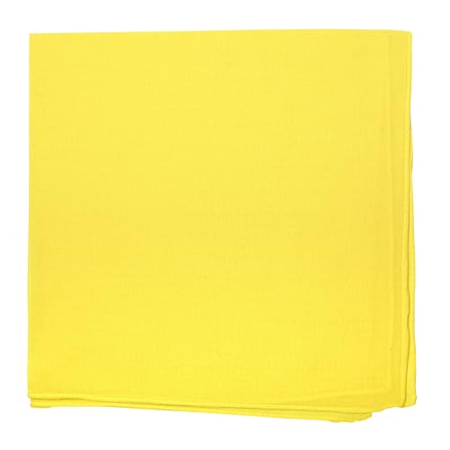 Motique Accessories Solid Color Bandana (Bright Yellow)