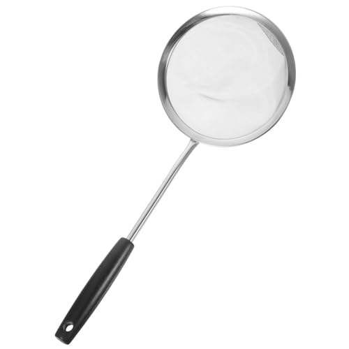 PERSELOSO ステンレス製メッシュコランダー 木製ハンドル付き 多機能キッチンツール ざる こし器 油こし用家用調理器具