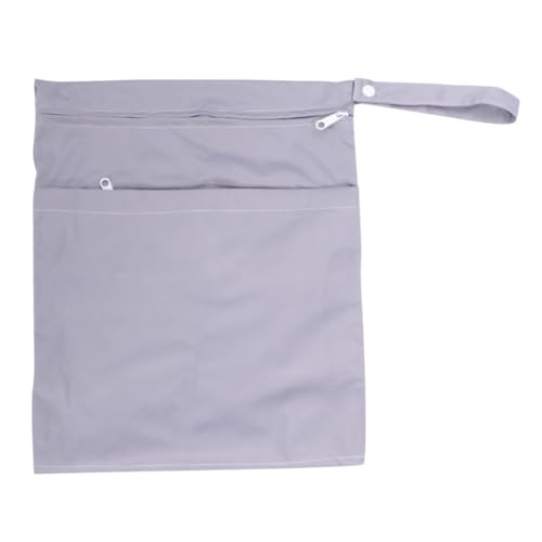 Bolsa organizadora para pañales Vaguelly gris miniatura 1