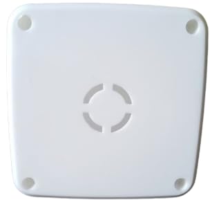 Image of SECURE FIRE PVC Square Junction Box for CCTV Camera Mounting 4X4,White.Pack Of 40