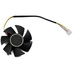 WOMELF FS1250-S2053A 47mm DC12V 0.19A 3Pin GTX1050 Compatible con GIGABYTE GTX 1030 1050 1050Ti OC Perfil bajo 750 Ti Ventilador de enfriamiento de tarjeta gráfica