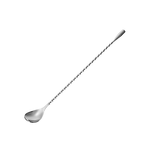DINHEAROM Cucchiaio per Mescolare caffè Cucchiaio da Dessert Manico Lungo Acciaio Inossidabile Facile da Pulire Uso Versatile per Bevande e Dolci