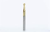 Argerrant 1pc 3,175 mm Kugel-Nasen-2 Flute Spiral Verzinnen Schaftfräser CNC-Fräser for Holz Wolframkarbid Fräsen Strecke Werkzeug (Größe : 3623)