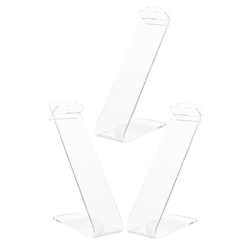 CATIEBYE 3pcs Shoe Store Shoe Stand Retail Shop Display Stand Shoe Display Holder Clear Mount Sandal Display Stand Shoe Display Stand Rack Shoes Display Stand for Shoe Acrylic Transparent