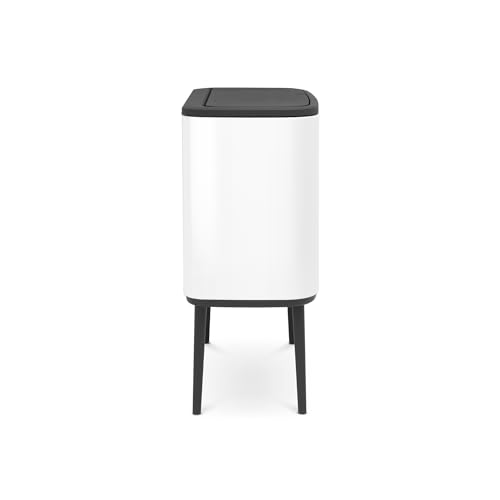 Brabantia Bo Touch Bin - 36L Inner Bucket (White) Waste Kitchen Bin - Soft-touch