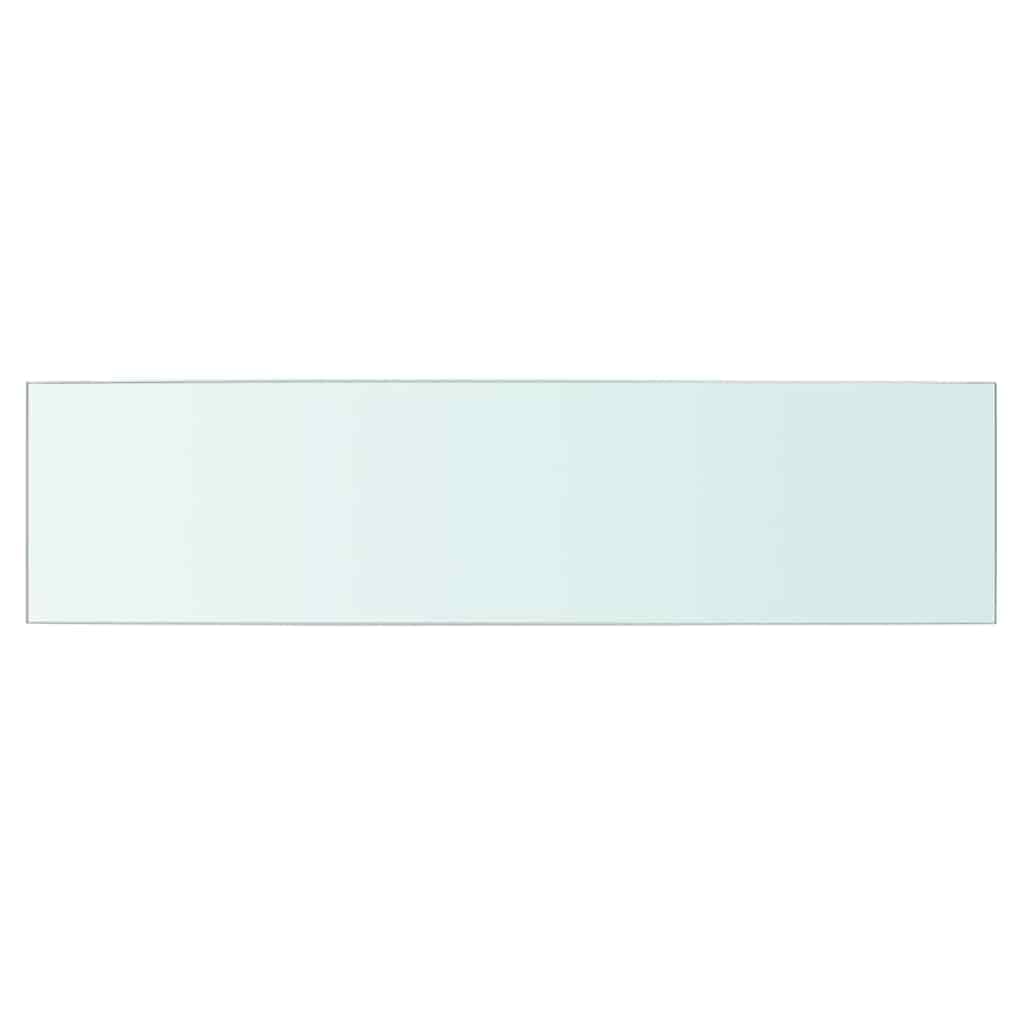 2er Set Glasregalböden Transparent 60x15cm für Lamellenwand | Stabile Glasplatten aus 8 mm Sicherheitsglas für stilvolle Präsentationen in Wohnzimmer, Küche oder Ladenbau.