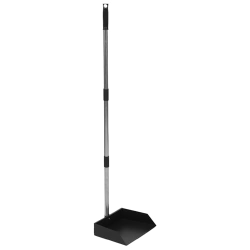 HOUDERCO Recogedor Mango Largo de Metal para Arena y Estiércol, Pala Multifuncional Desmontable para Limpieza en Interiores y Exteriores