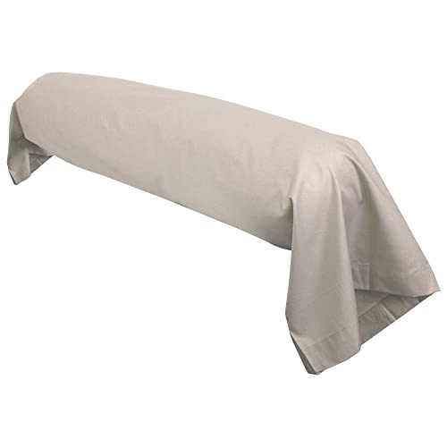 Linnea Taie de traversin uni 140x43 cm 100% Coton Alto Chamois