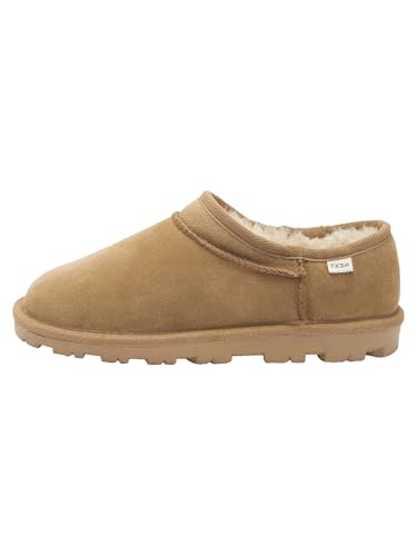 NEXT Donne Pantofole in camoscio con Interno in Ecopelliccia | Adulto, Realizzate con un esterno in morbida pelle scamosciata e un design facile da infilare