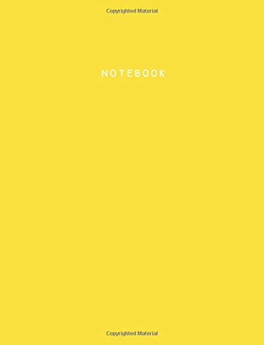 Notebook: Buttercup Yellow, Ruled, Soft Cover, Letter Size (8.5 x 11), Notebook Journal: Large Composition Book