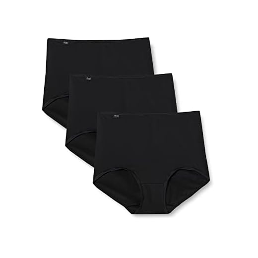 Sloggi Damen Taillenslip 24/7 Micrfib MX3P, Schwarz (Black 04), 54