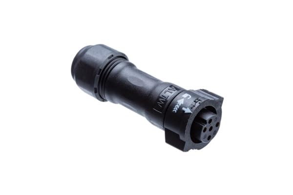 Amphenol, BB-03BFFA-QL8APP, X-Lok Standard Size Plastic 10A 03 pins Female Connector Female Contact Straight Push Lock Crimp Field Installable F5.0 - F10.0mm IP68 Mated (5 Items)