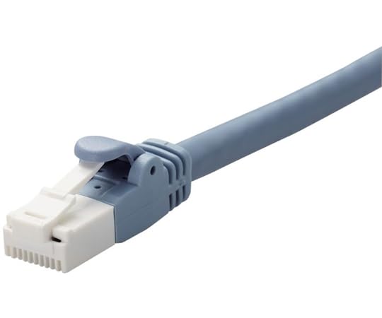 Elecom LD-GPAT/BU7/ID LAN Cable Fixed, CAT6A Nail Breaking Prevention, 26.4 ft (7 m), Blue