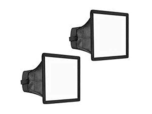 Branded Universal Cloth Flash Bounce Diffuser for All Speedlite Flashes (White_15x17 cm,Pack of 2)