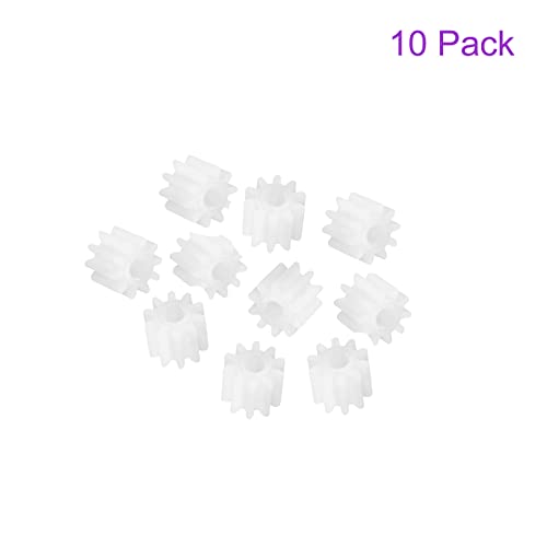 Image of DMiotech 10 Pack 10 Teeth Plastic Gears Model Reduction Gear Plastic Worm Gears for DIY Model