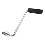 FRCOLOR Kurbelgriff für Wohnmobilheber 18cm lang Ovale Kurbelgriffbuchse aus Robustem Stahl Zubehör für Anhängerstützen und Wagenheber Camping und Reisemobilzubehör