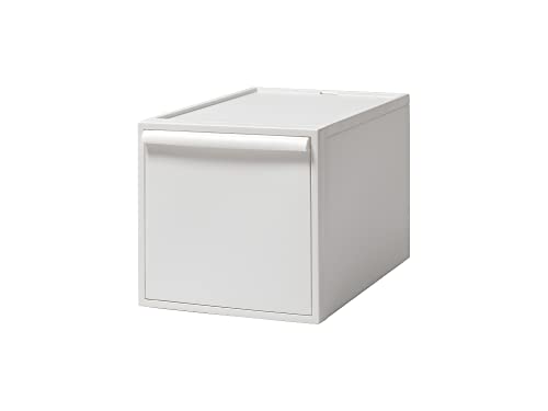 LIKE-IT Storage Box, Closet System, Drawer L, Width 12.6 x Depth 20.5 x Height 12.5 inches (32 x 52 x 31.8 cm), All White, CS-D3, Garment Case, Clothes Storage, Ready to Use