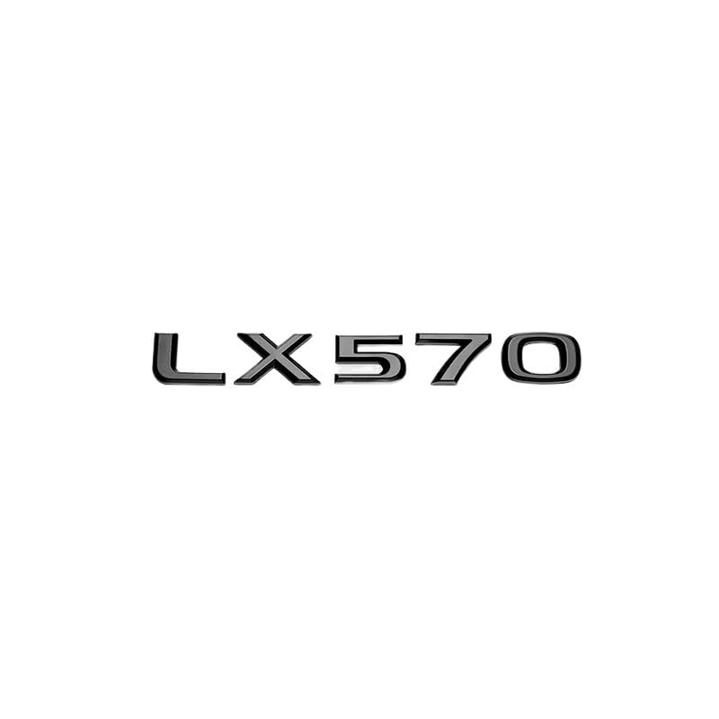 Glossy Black 3D ABS Letters Number LX450 LX470 LX570 Emblem for Car Trunk Logo Sticker Badge Accessories(LX570)