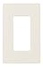Bryant Electric RCW1W Wallplate, Nylon, 1-Gang, 1 Decorator/GFCI, Snap-On, White