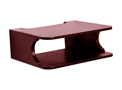 Image of Engineered Wood Set Top Box Stand Wall Shelf & Wi-Fi Modem Display Rack (Brown)