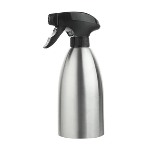 Stainless Steel Olive Oil Sprayer Bottle, 17 Oz/500ml Sauce Vinegar Sprayer Dispenser, Water Sprayer Bottle,Kitchenware Tools for Cooking, Frying, BBQ and Grilling